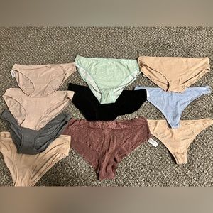 Love By Gap Bikini Hipster Breathe Lace Cheeky Thongs Panties NWT Lot Of 10 XXL